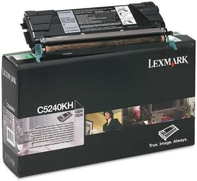 Alt view image 5 of 20 - Lexmark C5240KH High Yield Return Program Black Toner Cartridge for C524, C534