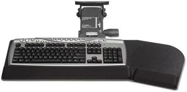 Alt view image 4 of 7 - Kelly Computer Supply Leverless Lift N Lock California Keyboard Tray 28 x 10