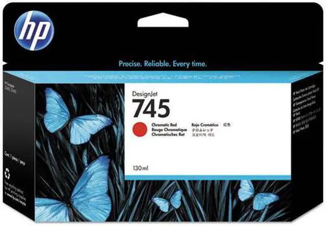 Main image of HP 745 130-ml DesignJet Chromatic Red Ink Cartridge, F9K00A