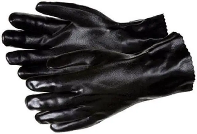 Main image of Mcr Safety Chemical Resistant Gloves, Size L, 14"L, Black ,  12 PK Black  6524SJ