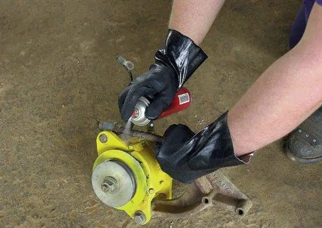 Alt view image 3 of 6 - Mcr Safety Chemical Resistant Gloves, Size L, 14"L, Black ,  12 PK Black  6524SJ
