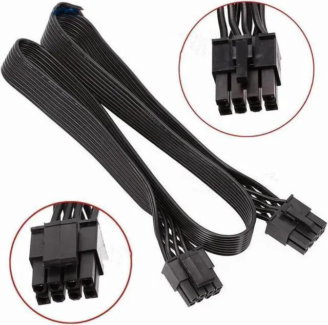 Alt view image 6 of 6 - BUCIER CPU 8Pin to 8Pin (4+4Pin) Modular Power Supply Cable For TX850M TX750M TX650M TX550M TX-M Series Semi Modular PSU 60CM