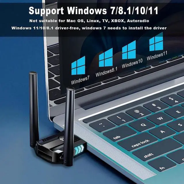 Alt view image 6 of 7 - USB Bluetooth 5.3 Adapter for PC, Long Range Bluetooth Dongle 492FT/150M Wireless Transfer Transmitter Receive, USB Bluetooth Adapter Plug & Play for Desktop Laptop PC with Windows 11/10/8.1/7