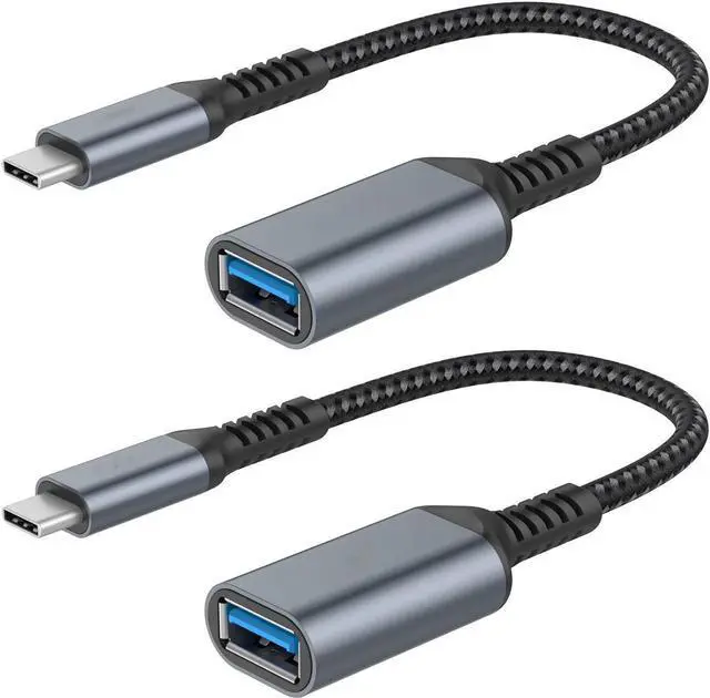 Main image of USB C to USB 3.0 Adapter [2 pack], USB-C to USB Adapter, USB Type-C to USB,Thunderbolt 3 to USB Adapter OTG Cable for Macbook Pro/Air 2020/2018,iPad Pro 2020,Galaxy S20 S20+,Google Pixel and More