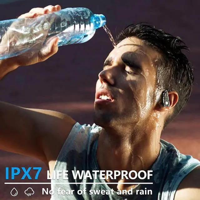 Alt view image 6 of 6 - Bluetooth Sports Headphones, True Wireless Earbuds in Ear Earphone Bluetooth Headphones, Bluetooth 5.0 Headset IPX7 waterproof, TWS Earbuds HiFi Bass with HD microphone for sports running training