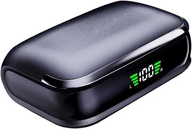 Alt view image 7 of 7 - Bluetooth Headphones, True Wireless Earbuds, BT5.3 Sports Earbuds 75H Playtime, IPX7 Waterproof, LED Power Display, Over Ear Buds with Earhooks, Mic in-Ear Headphones Deep Bass for Sports Workout