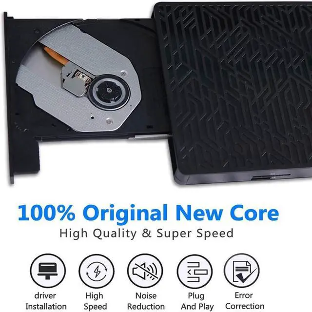 Alt view image 4 of 7 - USB 3.0&USB-C External CD DVD Drive,Multifunctional External CD/DVD +/- RW Burner Player Writer Support SD/TF Card/2 USB 3.0 Ports/Charging,Compatible with Mac OS/Windows/MacBook/Laptop/Desktop-Black