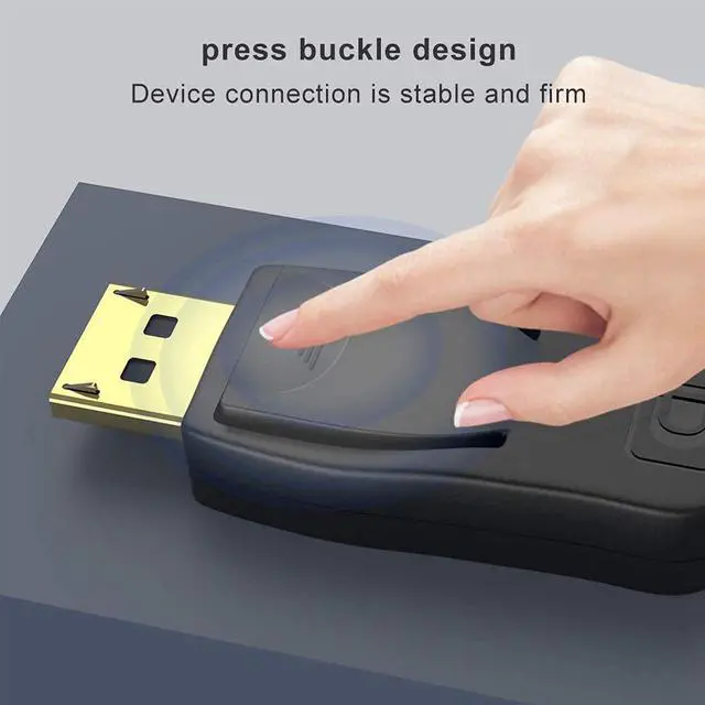 Alt view image 6 of 7 - 4K DisplayPort to HDMI Cable 6ft / 1.8M, Gold-Plated DP to HDMI Adapter Cable Male to Male Supports Video and Audio Cable 4Kx2K for DP Laptop PC Desktop to Monitor TV Projector, 6 Feet, Black