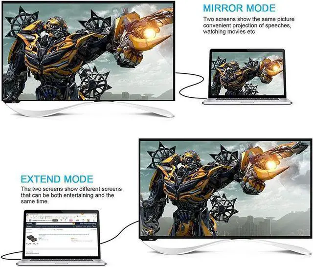 Alt view image 6 of 7 - VGA to HDMI Adapter, 1080p VGA Male to HDMI Female Video Audio Converter with USB Cable and 3.5mm Audio Cable for Windows PC Laptop Computer (VGA) to Monitor Projector TV (HDMI)