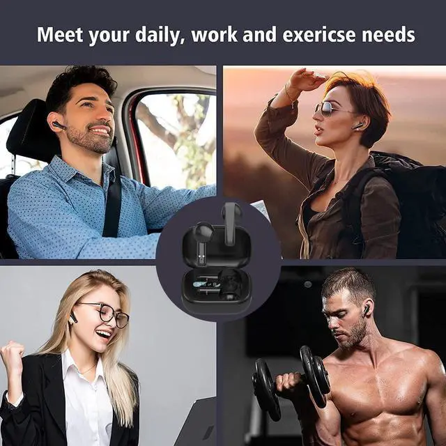 Alt view image 7 of 7 - Wireless Earbuds, Bluetooth 5.0 Ear Buds,IPX7 Waterproof Bluetooth Earphones, 35H Cycle Playtime with Charging Case Wireless Stereo Headphones