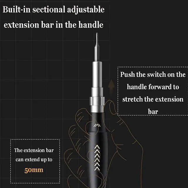 Alt view image 3 of 7 - Precision Screwdriver Set, 145 in 1 with 132 Bits Magnetic Screwdriver Kit Mini Screwdriver Set Built in Extension Rod Portable Easy to Store Kit for Repair phone, Laptop, Watch, Toy, Game Console