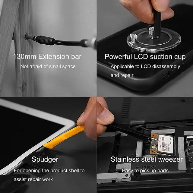 Alt view image 5 of 7 - Precision Screwdriver Set, 145 in 1 with 132 Bits Magnetic Screwdriver Kit Mini Screwdriver Set Built in Extension Rod Portable Easy to Store Kit for Repair phone, Laptop, Watch, Toy, Game Console