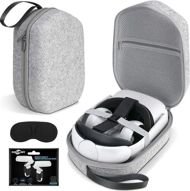 Main image of for Oculus Quest 2 Carry Case, Hard Carrying Case for Oculus Quest 2/Elite Version VR Gaming Headset and Touch Controllers Accessories, Suitable for Travel and Home Storage (Gray)
