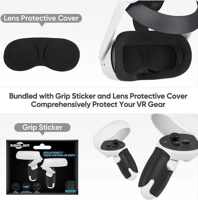 Alt view image 6 of 6 - for Oculus Quest 2 Carry Case, Hard Carrying Case for Oculus Quest 2/Elite Version VR Gaming Headset and Touch Controllers Accessories, Suitable for Travel and Home Storage (Gray)