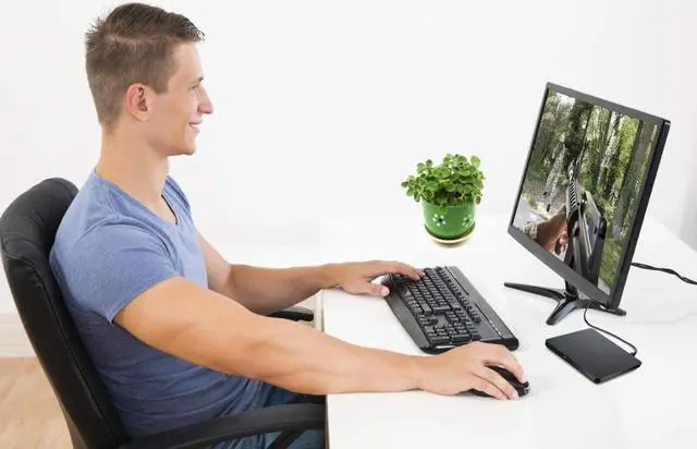 Alt view image 7 of 7 - External DVD CD Drive USB2.0, UltraSlim Portable CD-RW DVD-R Combo Burner Writer Player for Laptop Notebook PC Desktop Computer, Black (Including Two Cables)