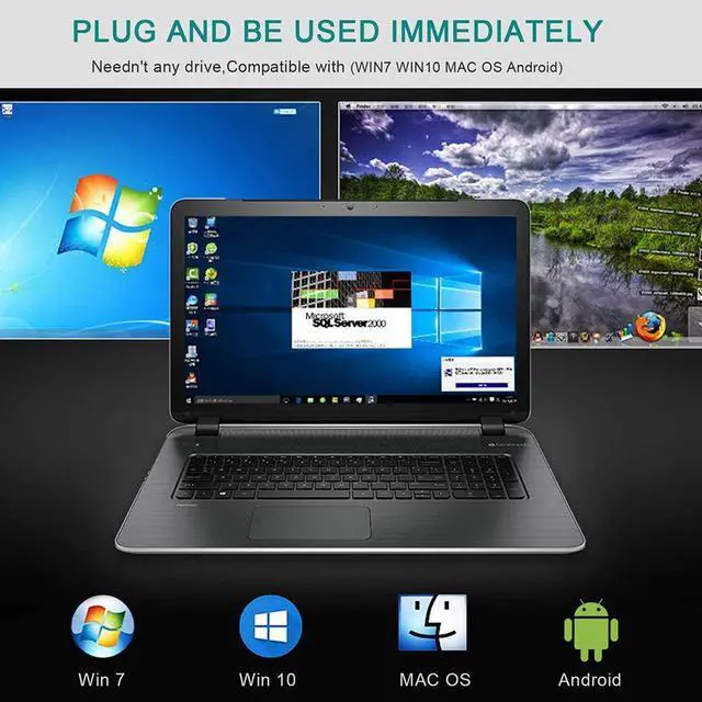 Alt view image 7 of 7 - USB C Hub Multiport Adapter, 13 in 1 Type C Docking Station with Ethernet/Wireless Charge/4K HDMI Output/USB 3.0 Ports/60W PD/SD TF Card Reader for MacBook Pro