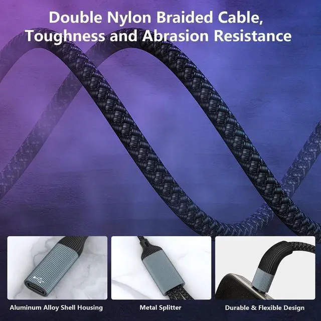 Alt view image 7 of 7 - AUTYUE USB C Splitter, USB C to 3 USB C Female Cable USB C Headphone Converter USB C to USB C OTG Splitter with Data Transfer Compatible with i-Pad Pro, Air 6/5, MacBook, i-Phone 15/15Pro, Galaxy S24