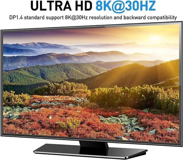 Alt view image 3 of 7 - 2 Port Displayport KVM Switch Dual Monitor, 8K@30Hz DisplayPort1.4 KVM Switch 2 in 2 Out, DP Extended Display KVM Switch for 2 Computers Share 2 Monitors and 4 USB 2.0 Ports, Wired Remote and 4 Cables