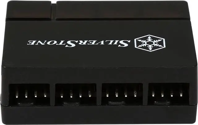 Alt view image 4 of 6 - SilverStone PWM Fan Hub System Cables, Black (CPF04)