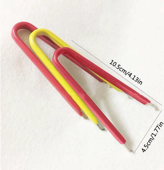 Alt view image 2 of 6 - IC Chip Remover Clip U-shaped Switch Key Puller Keycaps Keyboard Removing Tool(Yellow)