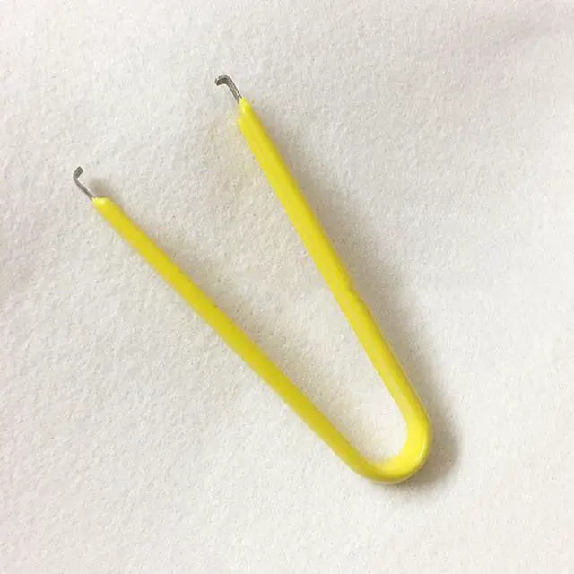 Alt view image 3 of 6 - IC Chip Remover Clip U-shaped Switch Key Puller Keycaps Keyboard Removing Tool(Yellow)