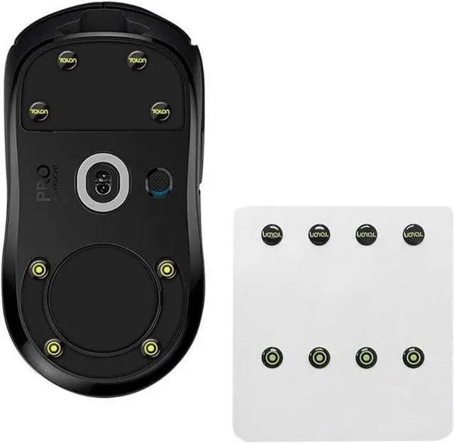 Alt view image 2 of 6 - Universal Dots Glass Mouse Feet Pad Mouse Skates Anti-Slip Mouse Glides Sticker for Gaming Mouse