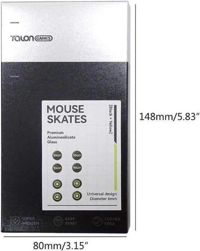 Alt view image 6 of 6 - Universal Dots Glass Mouse Feet Pad Mouse Skates Anti-Slip Mouse Glides Sticker for Gaming Mouse