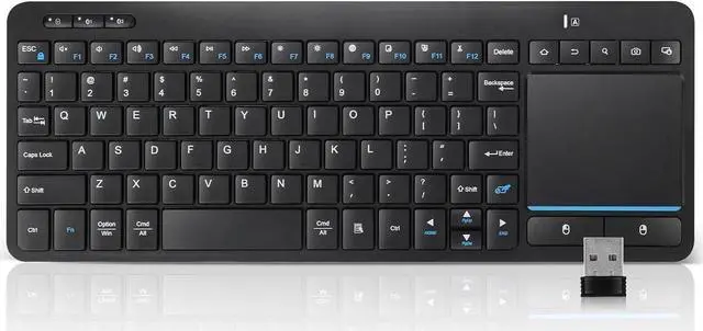 Main image of Multi-Device Wireless Bluetooth Keyboard with Touchpad-Wireless TV Keyboard with Multi-Touch Big Size Trackpad,Support 3 Devices for TV,Windows, Android, Chrome OS, Laptop, Tablet