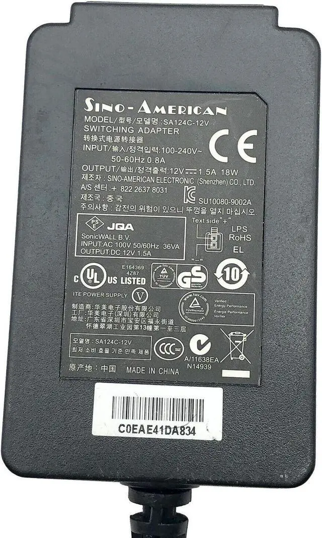 Alt view image 5 of 5 - Genuine Soni-cWall C-11220 APL21-06E SonicPoint - NE AC Adapter 12V 2 pin w/Cord