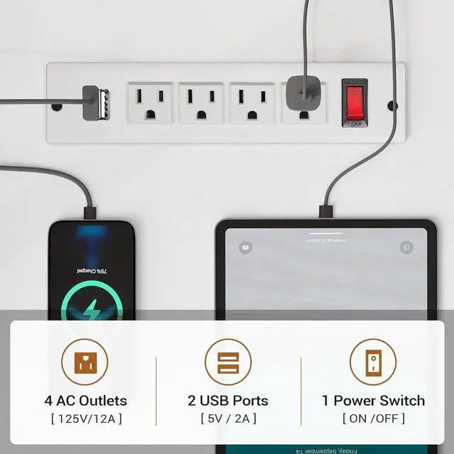 Alt view image 4 of 7 - L Shaped Gaming Desk, Reversible U Shaped Computer Desk with Power Outlet and Storage Shelves, Gaming Desk with LED Strip, 3 Fabric Drawers, White