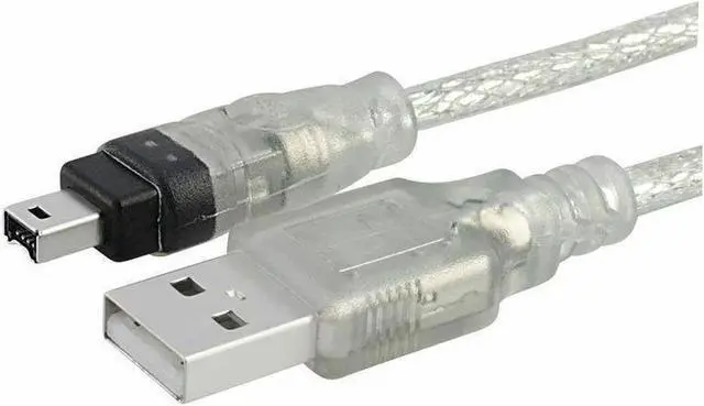 Alt view image 3 of 3 - BUCIER New 6ft 1.8m USB To Firewire IEEE 1394 4 Pin iLink Adapter Data Cable