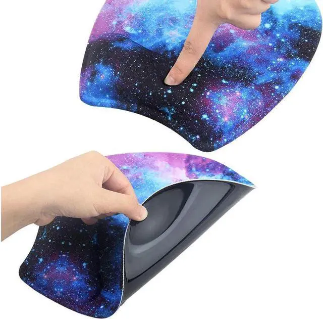 Alt view image 6 of 6 - BUCIER Mouse Pad and Keyboard with Wrist Support,Gel Ergonomic Mouse Pad with Wrist Support for Computers Laptop,Non-Slip Comfortable Mouse Pads w/Raised Memory Foam for Easy Typing Pain Relief