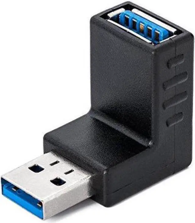 Alt view image 3 of 4 - BUCIER Cables USB 3.0 Wireless Adapter 90 Degree Right Angled Coupler Connector - Male to Female - 3Pack