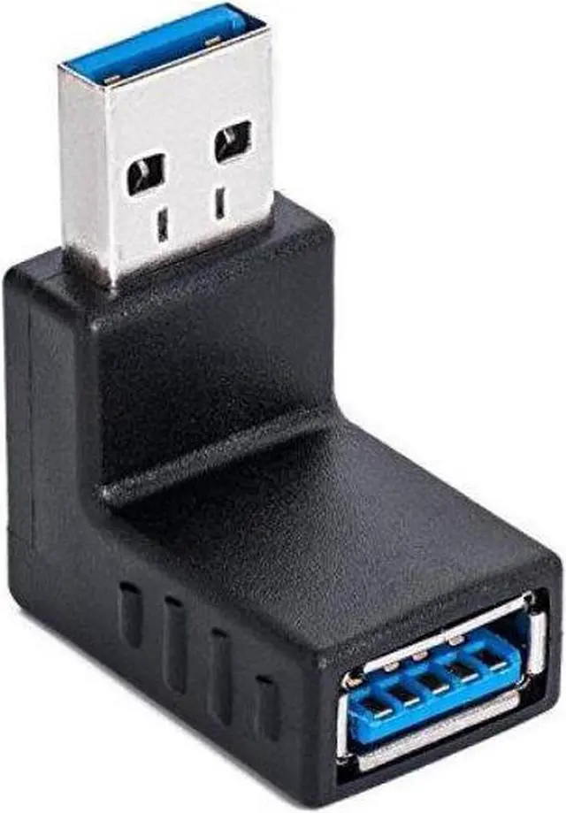 Alt view image 4 of 4 - BUCIER Cables USB 3.0 Wireless Adapter 90 Degree Right Angled Coupler Connector - Male to Female - 3Pack