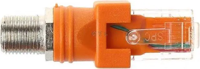 Alt view image 2 of 6 - BUCIER F Female To RJ45 Male Coaxial Barrel Coupler Adapter RJ45 To RF Connector Converter