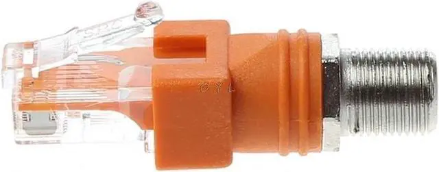 Alt view image 3 of 6 - BUCIER F Female To RJ45 Male Coaxial Barrel Coupler Adapter RJ45 To RF Connector Converter