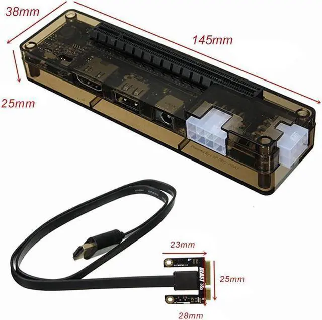 Alt view image 3 of 6 - Graphics Card Video Card Laptop External Independent Graphics Dock Mini PCI-E Version for V8.0 EXP GDC Beast