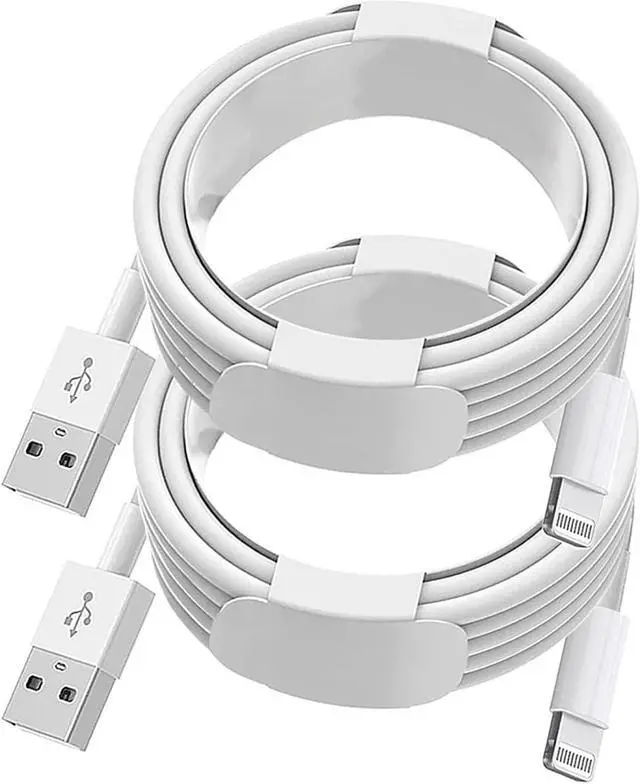 Main image of isptewhie iPhone Charger Cord 2Pack 6ft Apple MFi Certified USB to Lightning Cables Fast Charging High Speed Data Sync USB Cable Compatible with iPhone iPad iPod AirPods
