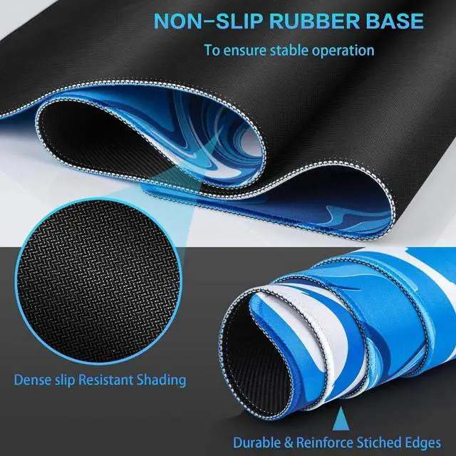 Alt view image 5 of 7 - Gaming Mouse Pad Fluid Pattern Mouse Pad 31.5x11.8inch Large Extended Computer Mouse Mat Keyboard Full Desk Mousepad for Gaming Office Home