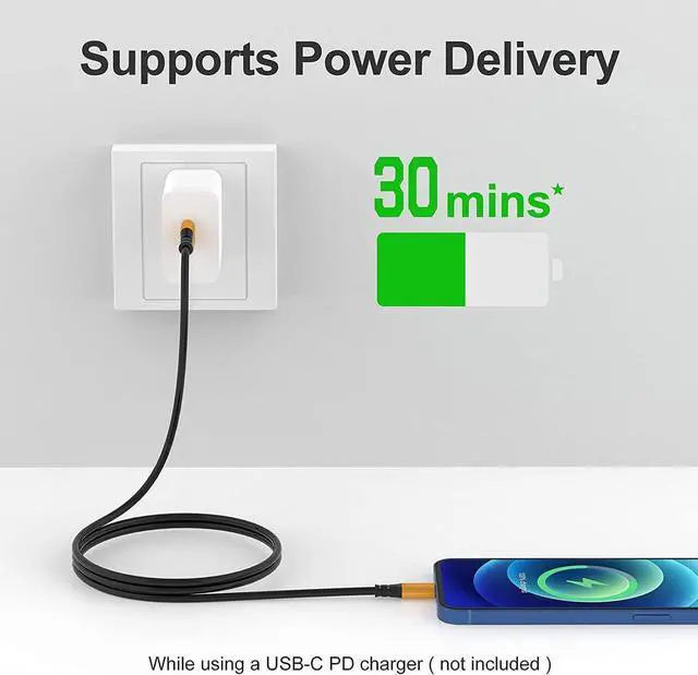 Alt view image 6 of 6 - iPhone Charger 10 ft 3-Pack Extra Long Lightning Cable [Apple MFi-Certified] iPhone Charger Cord 10 Foot Fast Charging for iPhone 13 12 11 Pro Max X XS XR/8 Plus/7 Plus/6/6s Plus/5s /5c/iPad Mini Air