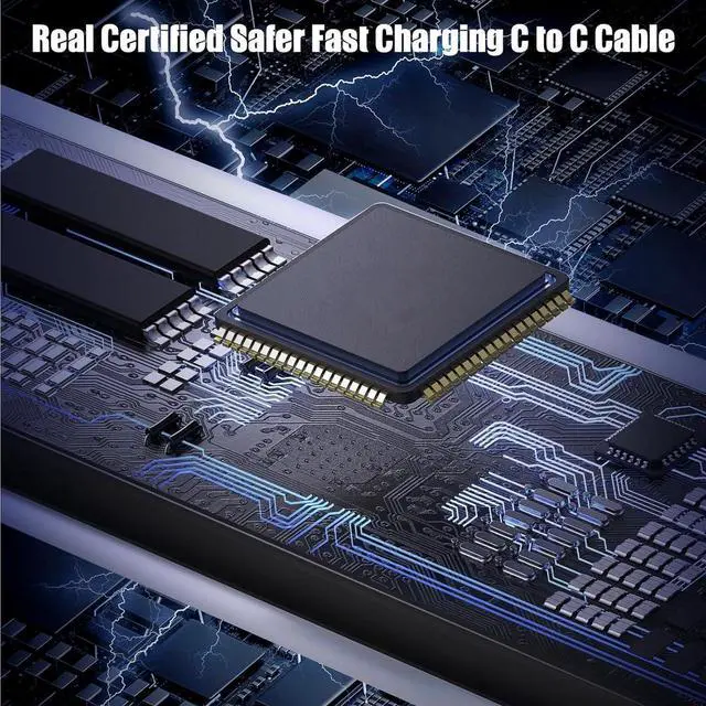 Alt view image 7 of 7 - 3-Pack [3.3FT+6.6FT+10FT] 60W USB C to USB C Cable Type C to Type C Cable Fast Charging Cable for iPhone 16 15 Pro Plus Pro Maxfor Galaxy S24 S23 for iPad Pro/Air for MacBook Pro/Air and More