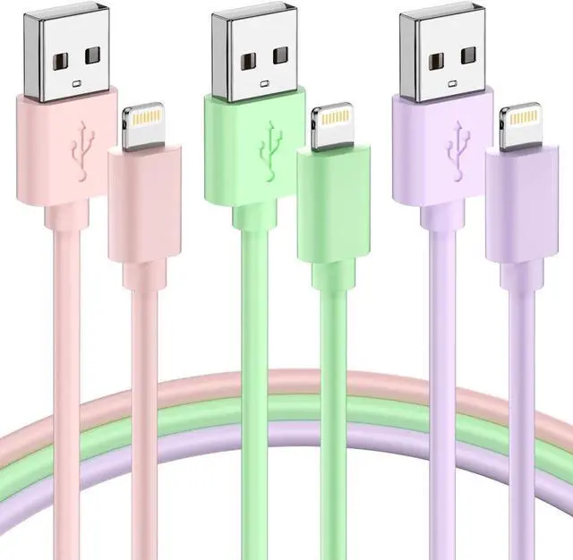 Main image of iPhone Charger Fast Charging Apple MFi Certified 3Pack 3ft USB to Lightning Cable iPhone Charger Cord Compatible with iPhone 14/13/12/11 Pro Max/XS MAX/XR/XS/X/8/7 Plus iPad AirPods