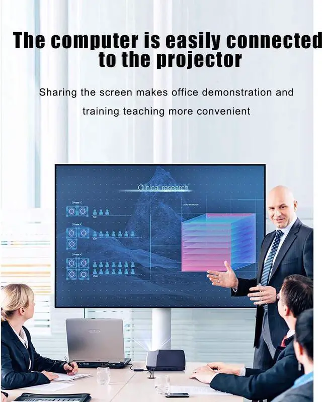 Alt view image 4 of 7 - HDMI to VGA Gold-Plated HDMI to VGA Adapter (Male to Female) for Computer Desktop Laptop PC Monitor Projector HDTV Chromebook Raspberry Pi Xbox and More - Black 3 Pack