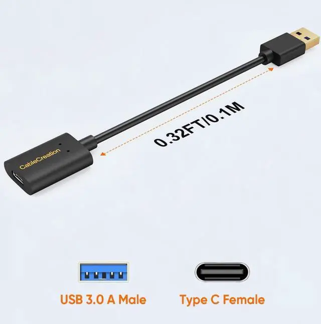 Alt view image 7 of 7 - USB 3.1 USB C Female to USB Male Adapter 5Gbps USB to USB C Adapter USB A to USB C Adapter Female USB C Adapter for Laptops StreamCam etc