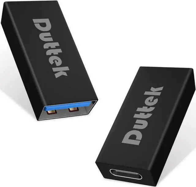 Alt view image 7 of 7 - USB C to USB 3.0 Adapter USB C Female to USB Female Adapter USB C Female to USB 3.0 Female Adapter Connector USB to USB C Adapter Compatible with MacBook Pro Laptop 2 Pack (Black)