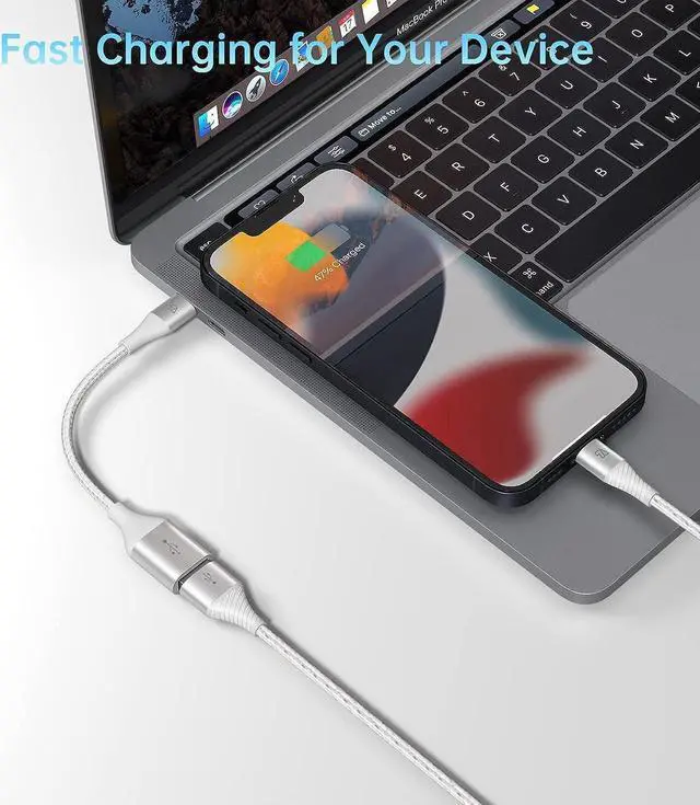 Alt view image 2 of 7 - Type C to USB Adapter 10Gbps USB C to USB A Adapter for Galaxy S20/S10/S9 USB C to USB OTG Cable USB C Male to USB 3.1 Female OTG Adapter Compatible for New MacBook Pro iPad Air 2020