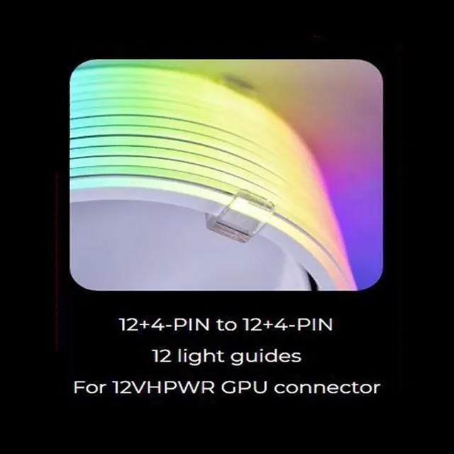 Alt view image 3 of 7 - LIAN-LI STRIMER PLUS V2 24 Pin and STRIMER PLUS V2 12VHPWR (12+4 pins to 12+4 pins) PW16-12PV2 Combo,Addressable RGB Power Extension Cable,Include Controller for L-Connect 3