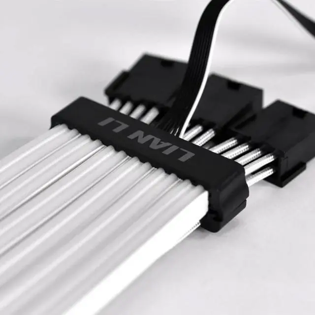 Alt view image 4 of 5 - LIAN-LI Stri-mer Plus V2 Triple 8 Pin -- Addressable RGB VGA Power Cable -- L Connect 3.0 Controller not included