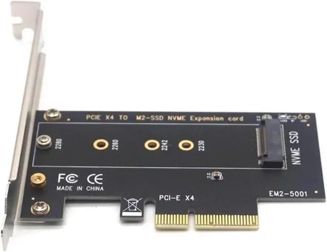 Alt view image 2 of 7 - NVME SSD M2 PCIE Adapter PCIE to M2 Adapter M.2 NVME SSD to PCI Express X4 Card Riser Adapter M Key for 2230-2280 M2 SSD