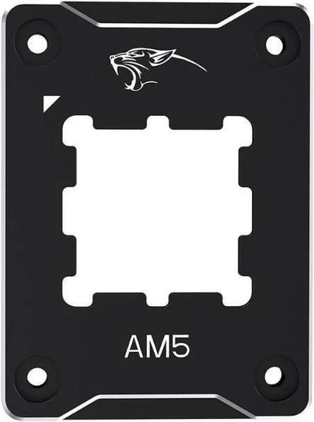 Alt view image 2 of 6 - CPU Contact Frame Anti-Bending Buckle for AMD AM5 Aluminum Corrector Bracket Holder,AM5 Full-fit Fixed Non-Marking Mounter Fixing Frame, CPU Cooler Standard for X670 B650,Black